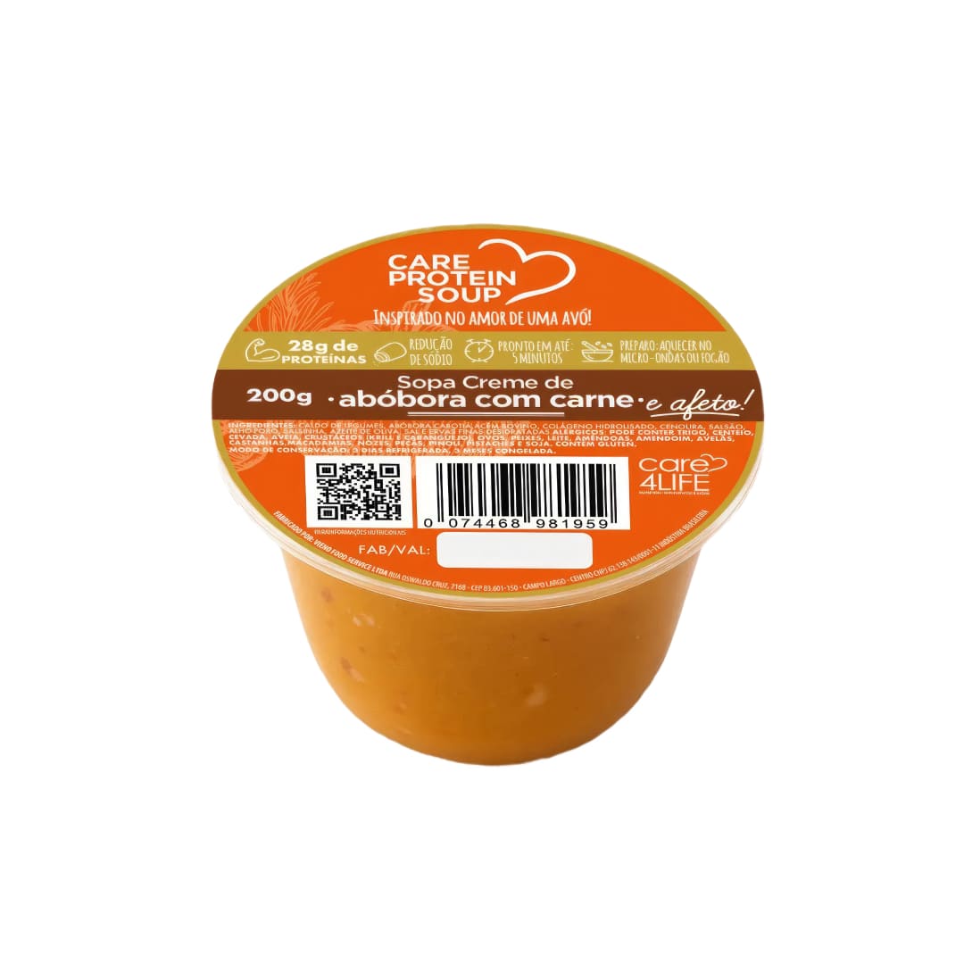 Sopa Creme de Abóbora com Carne