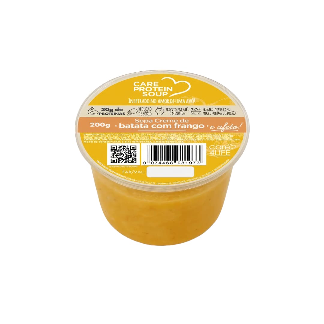 Sopa Creme de Batata com Frango